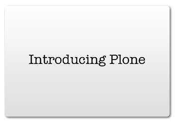 Introducing Plone